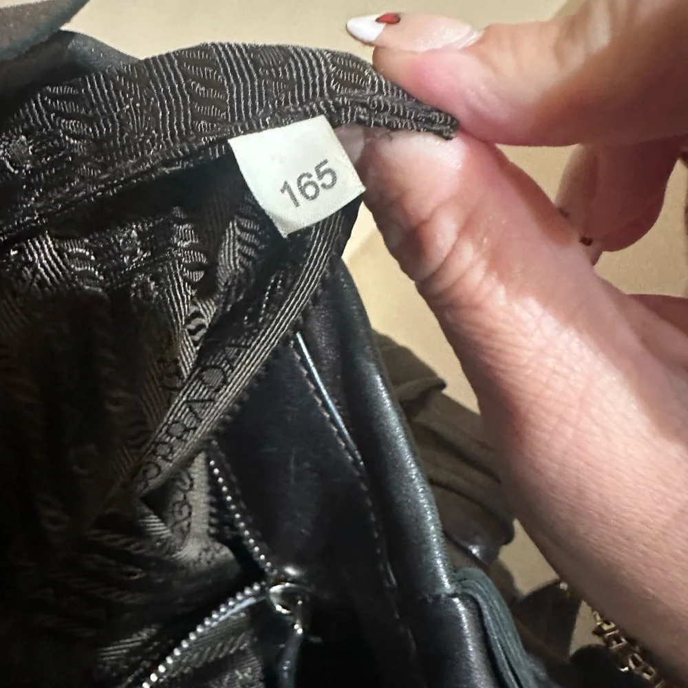 PRADA Nappa Mordore Leather Brown Ruffle Bag - Picture 14 of 14